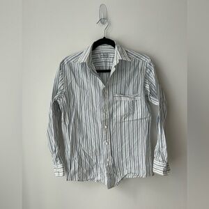 Vintage Yves Saint-Laurent stripes button down menswear style